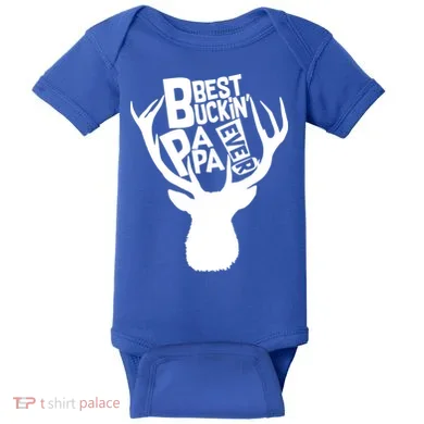 Best Buckin Papa Ever Baby Bodysuit