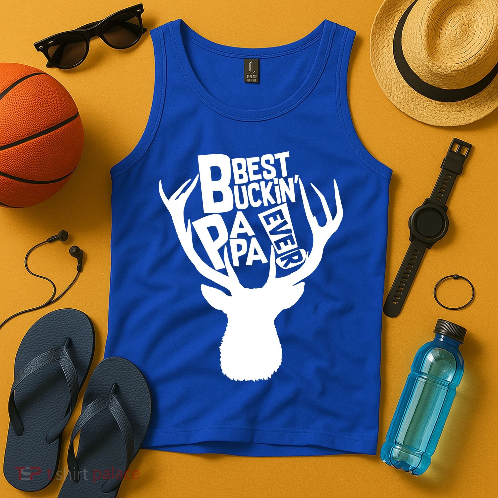 Best Buckin Papa Ever Tank Top