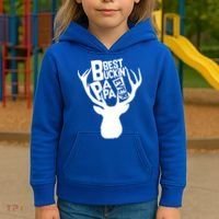 Best Buckin Papa Ever Kids Hoodie thumb 3