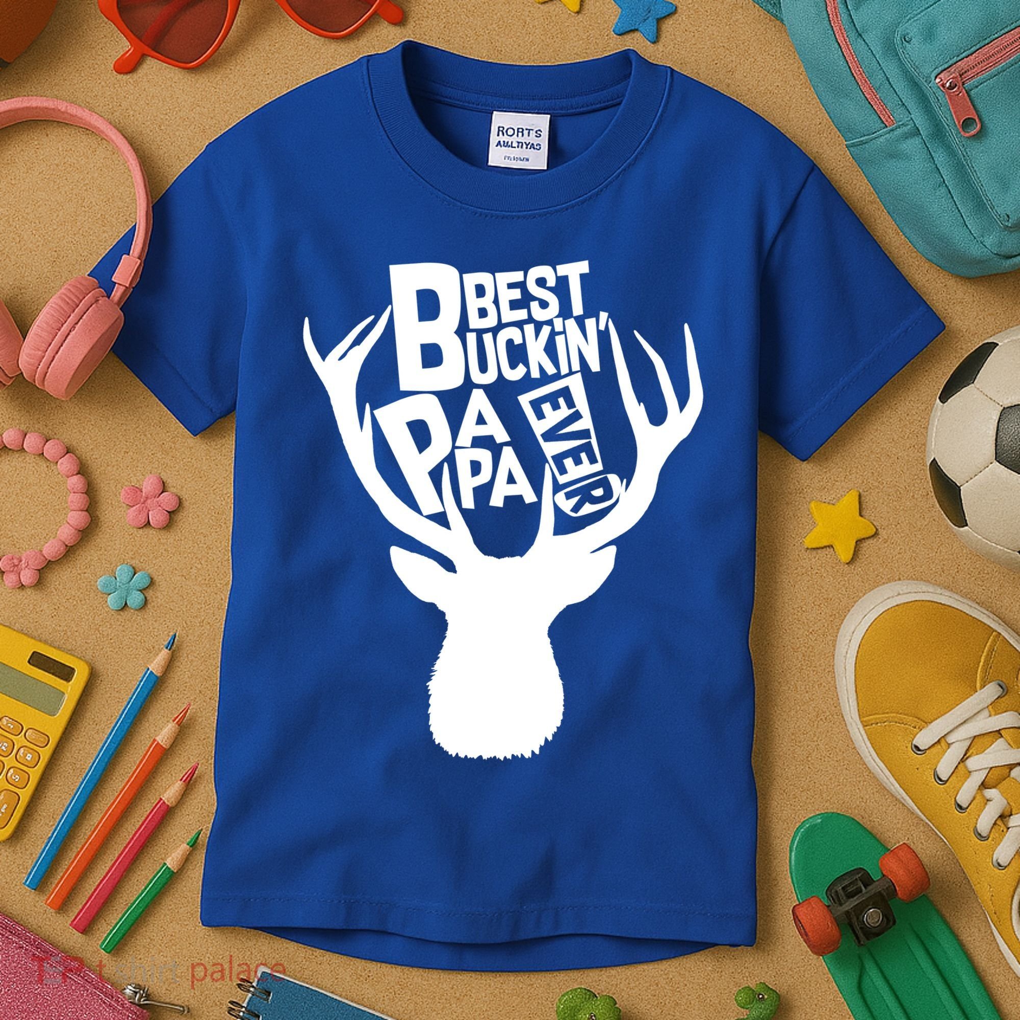 Best Buckin Papa Ever Kids T-Shirt
