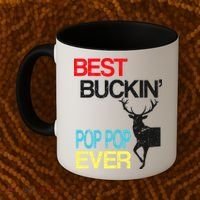 Best Buckin Pop Pop Coffee Mug thumb 2