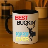 Best Buckin Pop Pop Coffee Mug thumb 4