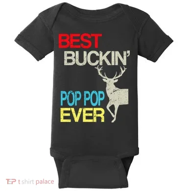 Best Buckin Pop Pop Baby Bodysuit