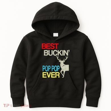Best Buckin Pop Pop Kids Hoodie