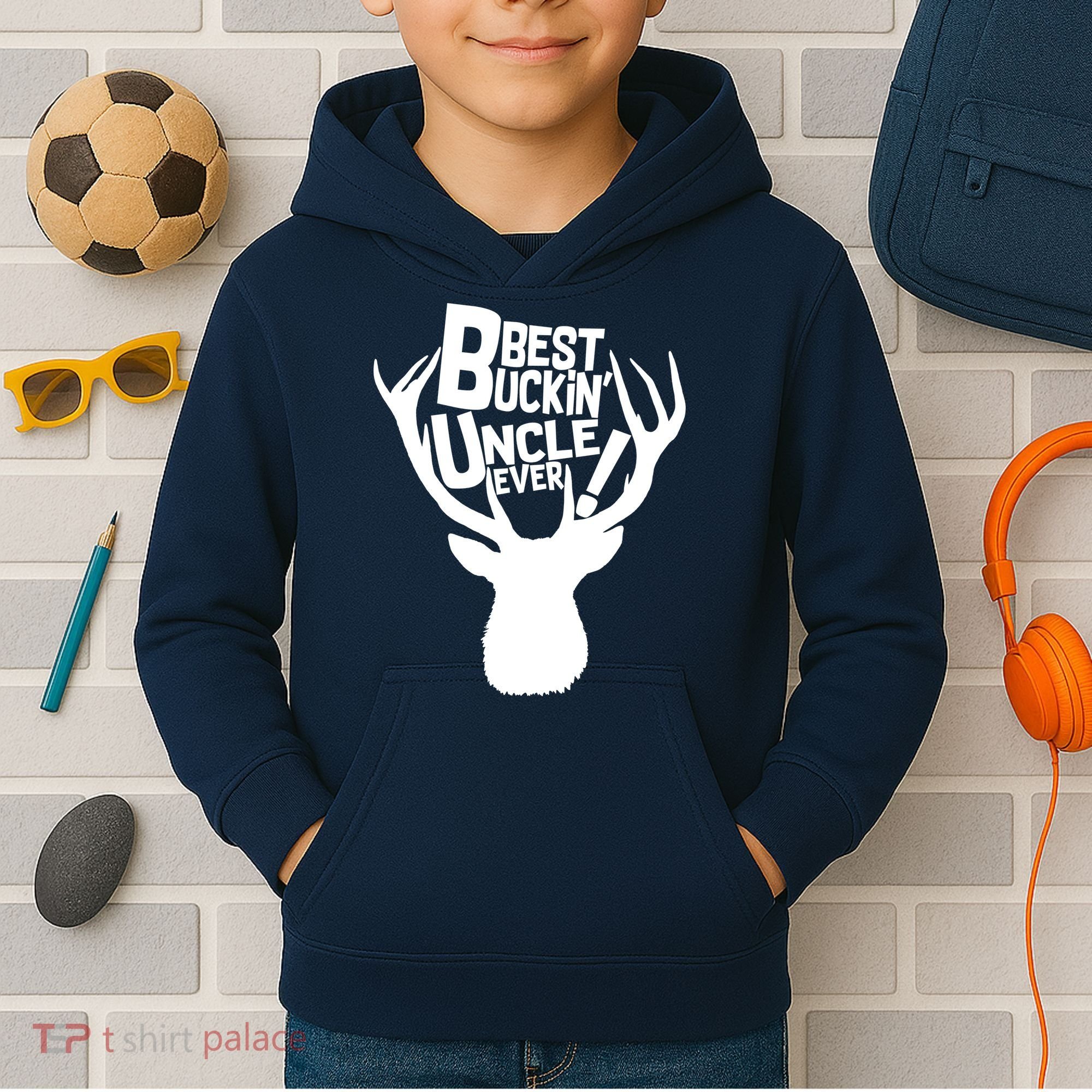 Best Buckin Uncle Ever Kids Hoodie