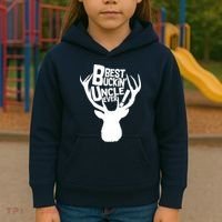 Best Buckin Uncle Ever Kids Hoodie thumb 3
