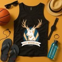 Best Bucking Dad Tank Top thumb 4