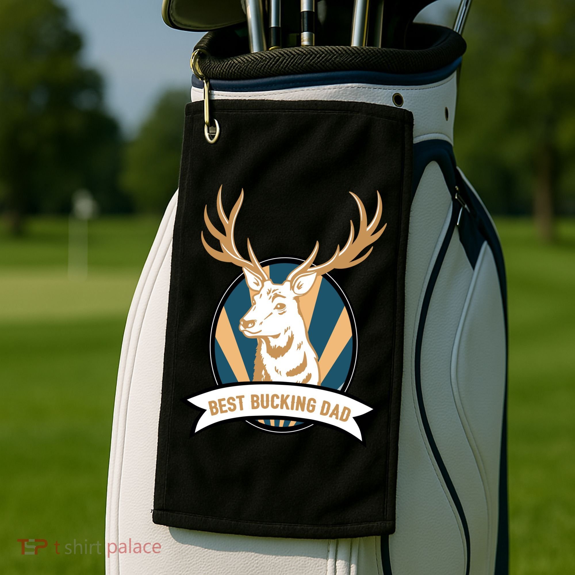 Best Bucking Dad Golf Towel