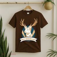 Best Bucking Dad T-Shirt thumb 2