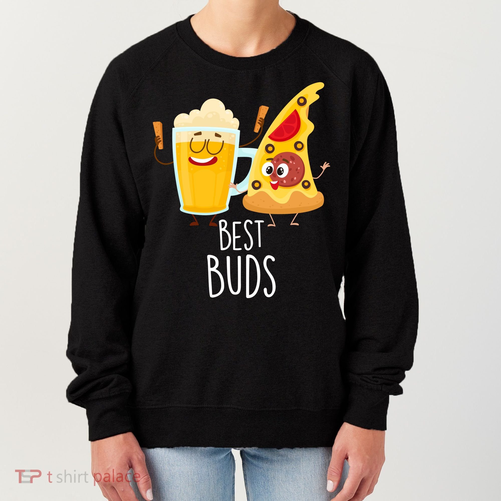 Best Buds Pizza And Beer Women's Sweatshirt