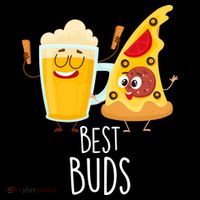 Best Buds Pizza And Beer Bucket Hat thumb 4