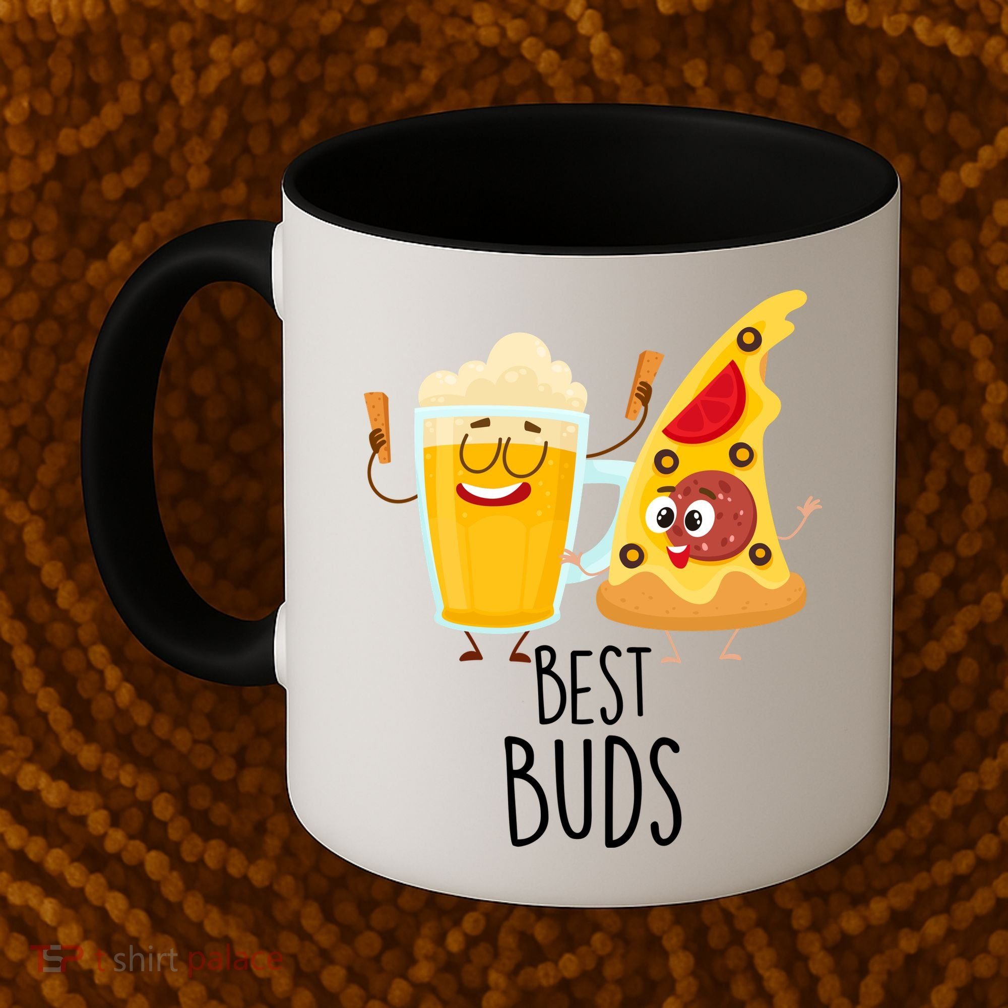 Best Buds Pizza And Beer Coffee Mug