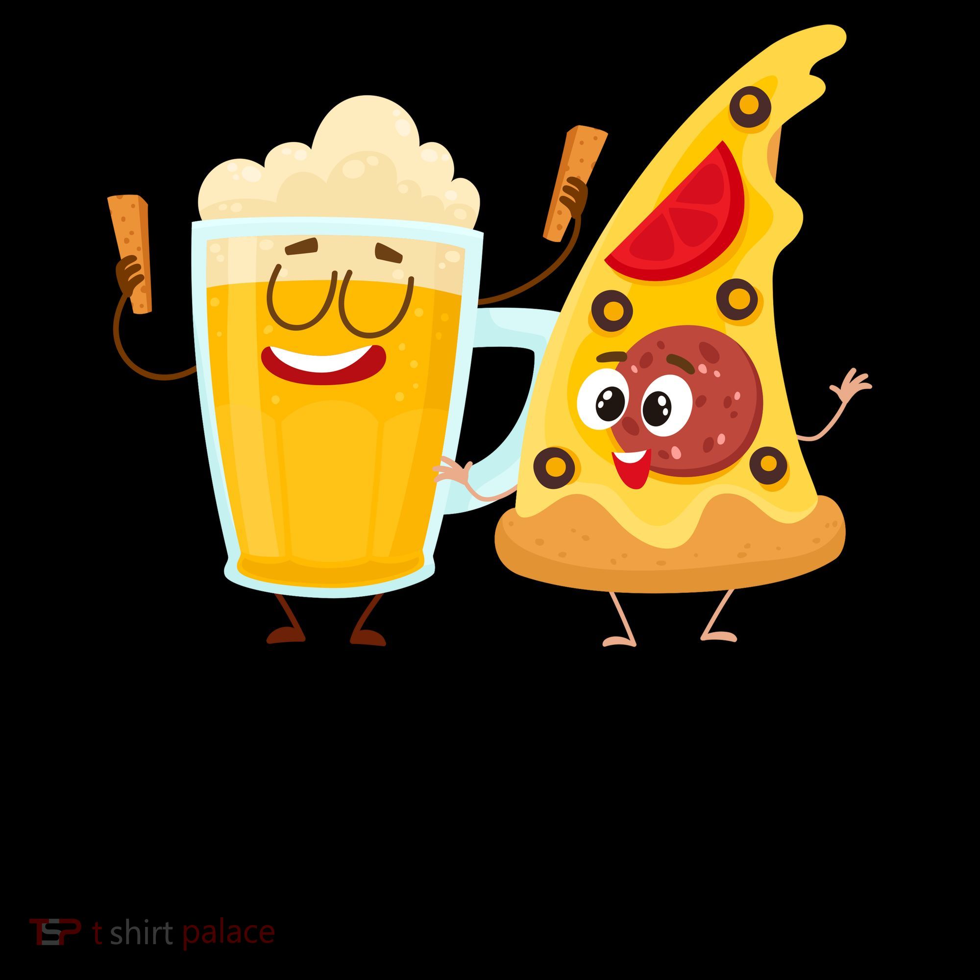 Best Buds Pizza And Beer Coffee Mug