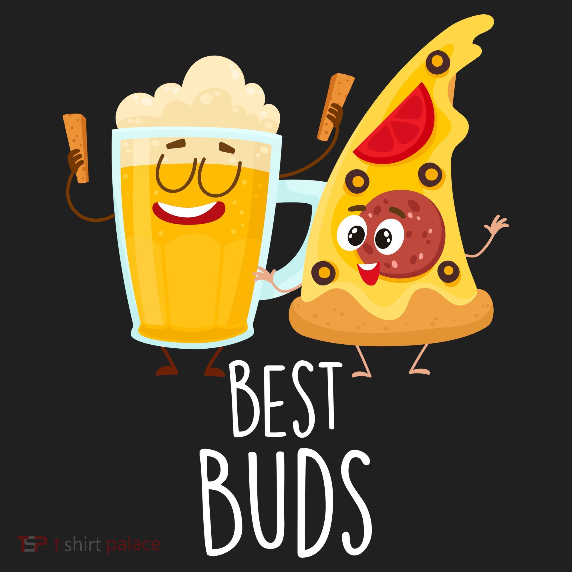 Best Buds Pizza And Beer Beanie