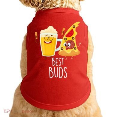 Best Buds Pizza And Beer Doggie Tank