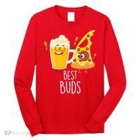 Best Buds Pizza And Beer Long Sleeve Shirt thumb 0