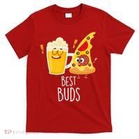 Best Buds Pizza And Beer T-Shirt thumb 0