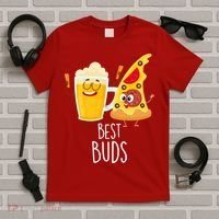 Best Buds Pizza And Beer T-Shirt thumb 5
