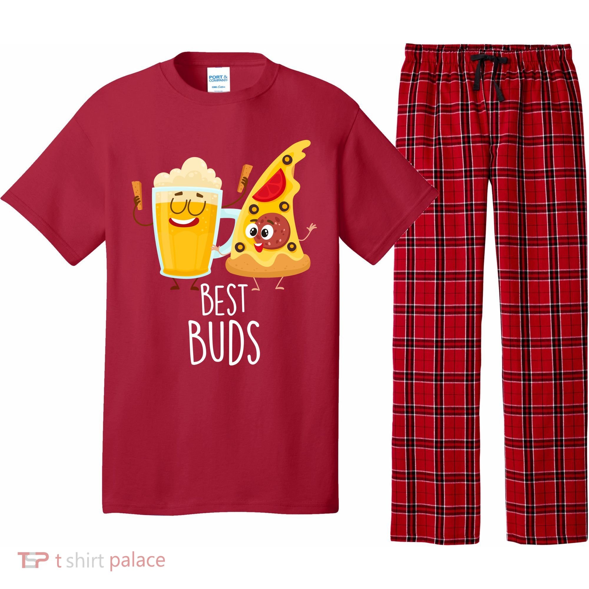 Best Buds Pizza And Beer Pajama Set