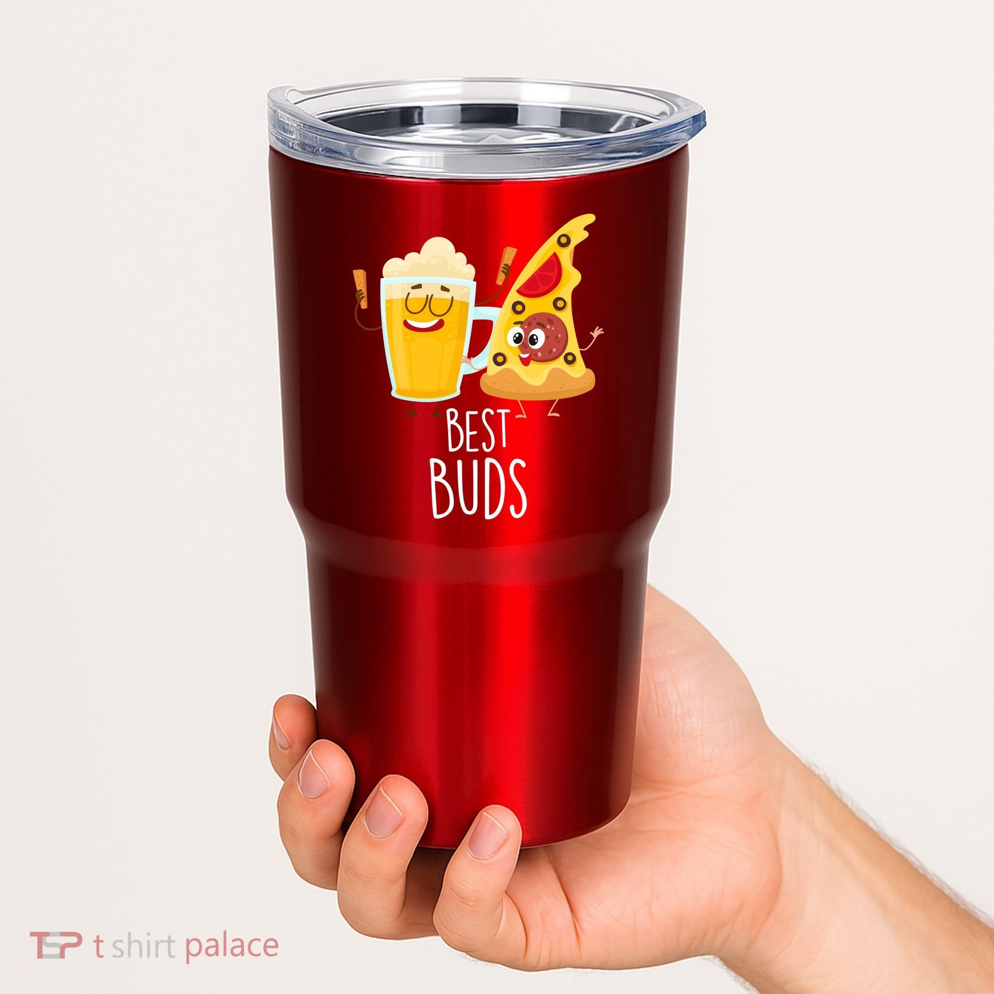 Best Buds Pizza And Beer Tumbler