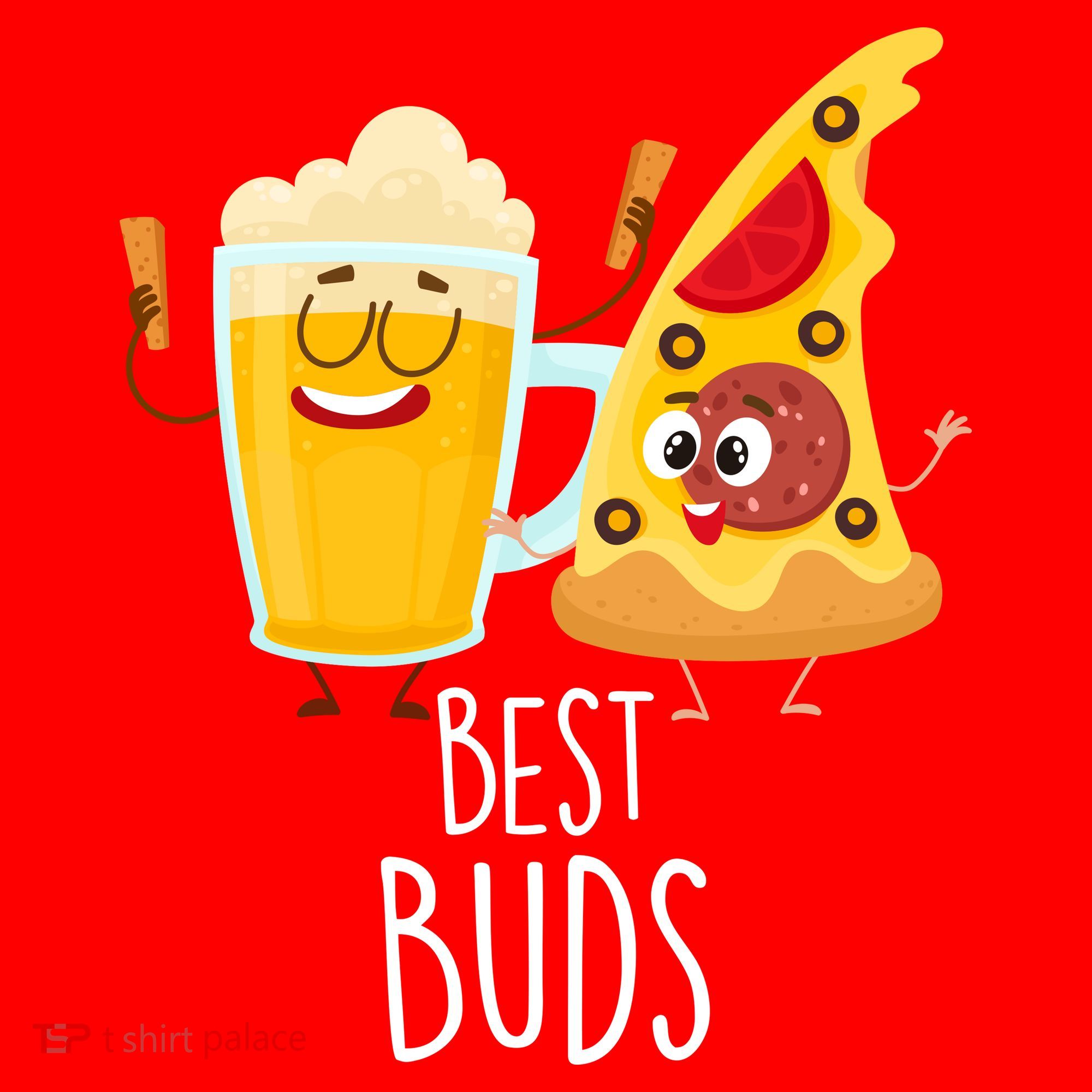 Best Buds Pizza And Beer Tumbler