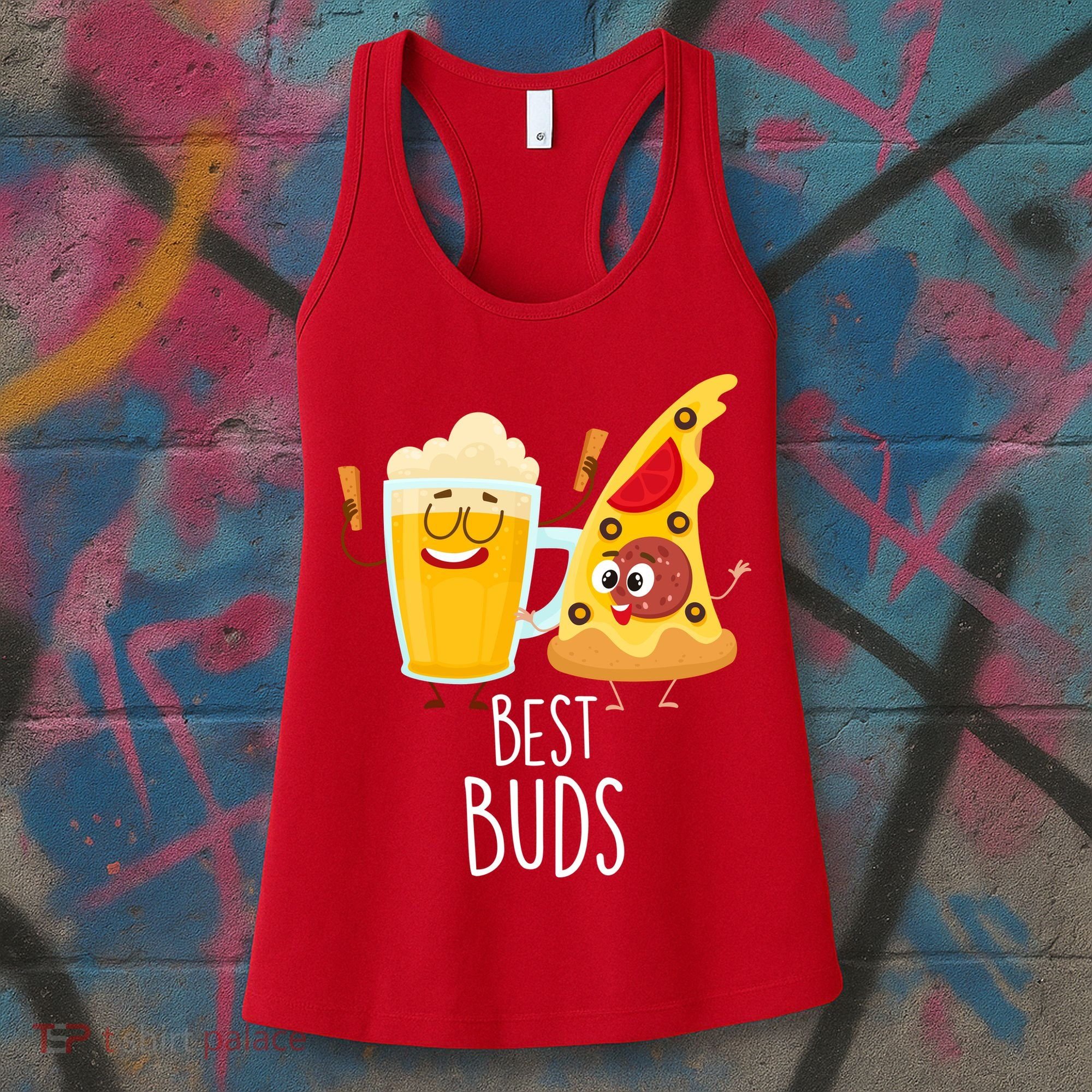 Best Buds Pizza And Beer Women's Tank Top