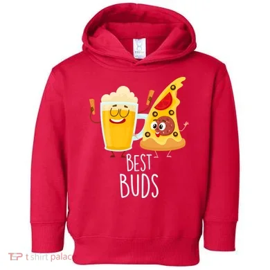 Best Buds Pizza And Beer Toddler Hoodie