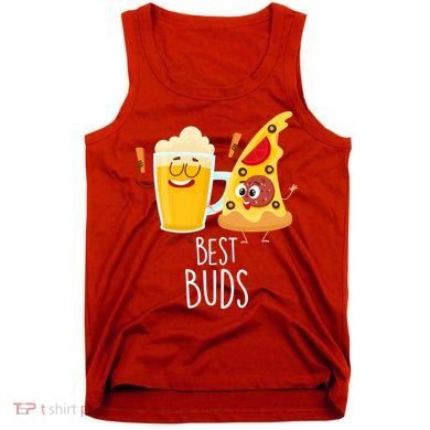 Best Buds Pizza And Beer Tank Top