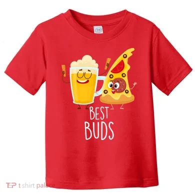 Best Buds Pizza And Beer Toddler T-Shirt