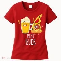 Best Buds Pizza And Beer Women's T-Shirt thumb 0