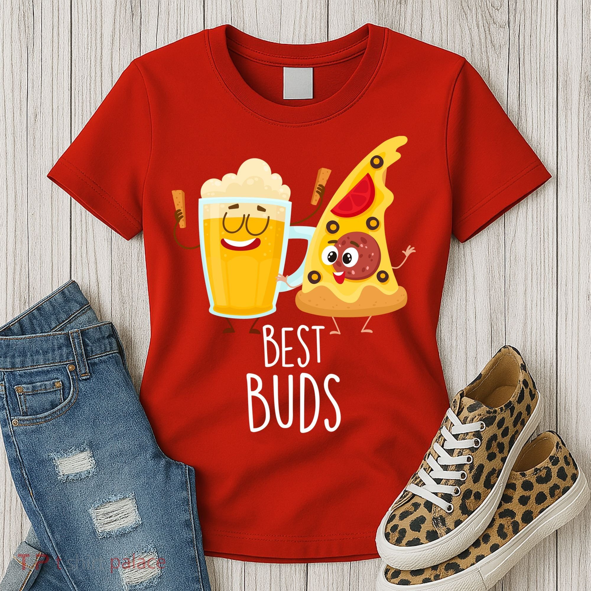 Best Buds Pizza And Beer Women's T-Shirt