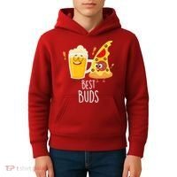 Best Buds Pizza And Beer Kids Hoodie thumb 4