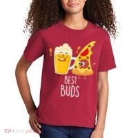 Best Buds Pizza And Beer Kids T-Shirt thumb 2