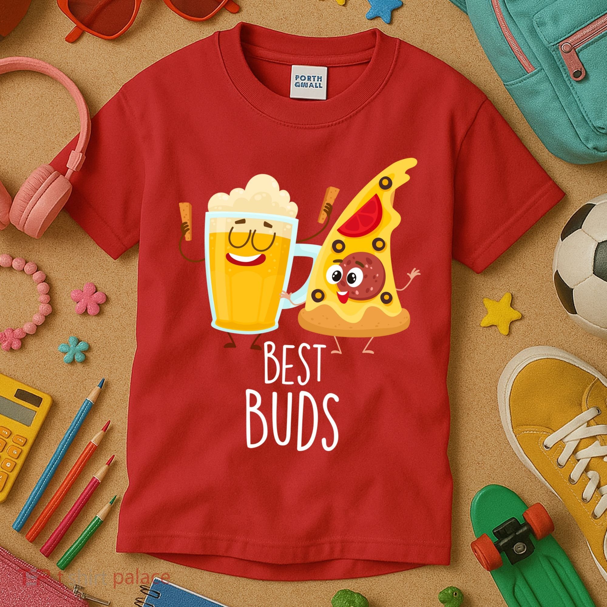 Best Buds Pizza And Beer Kids T-Shirt
