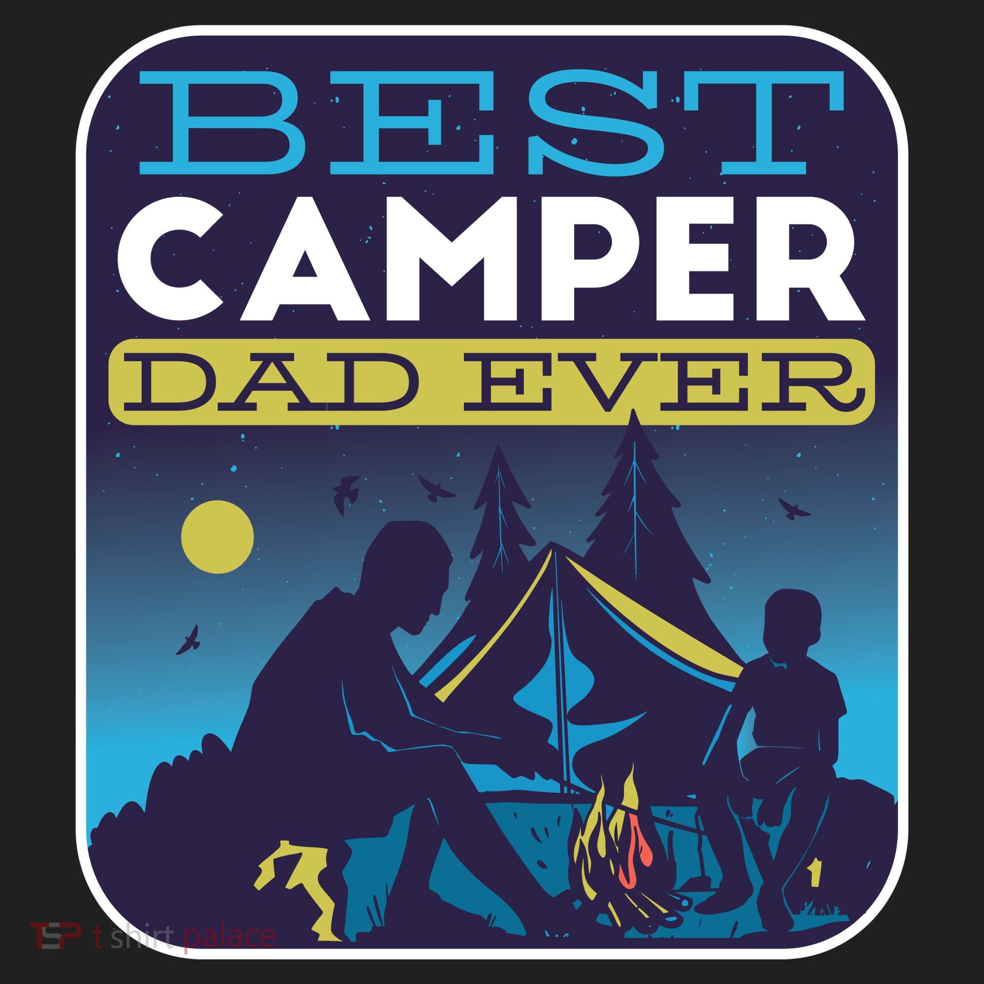 Best Camper Dad Ever Golf Towel