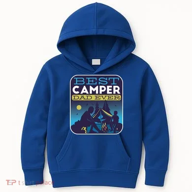 Best Camper Dad Ever Kids Hoodie