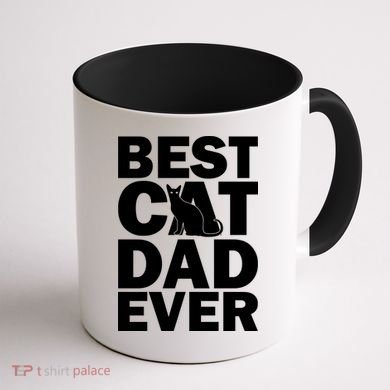 Best Cat Dad Ever Coffee Mug back
