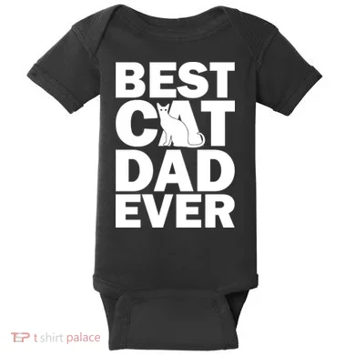 Best Cat Dad Ever Baby Bodysuit