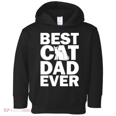 Best Cat Dad Ever Toddler Hoodie