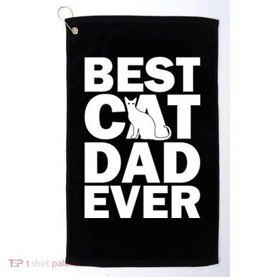 Best Cat Dad Ever Golf Towel