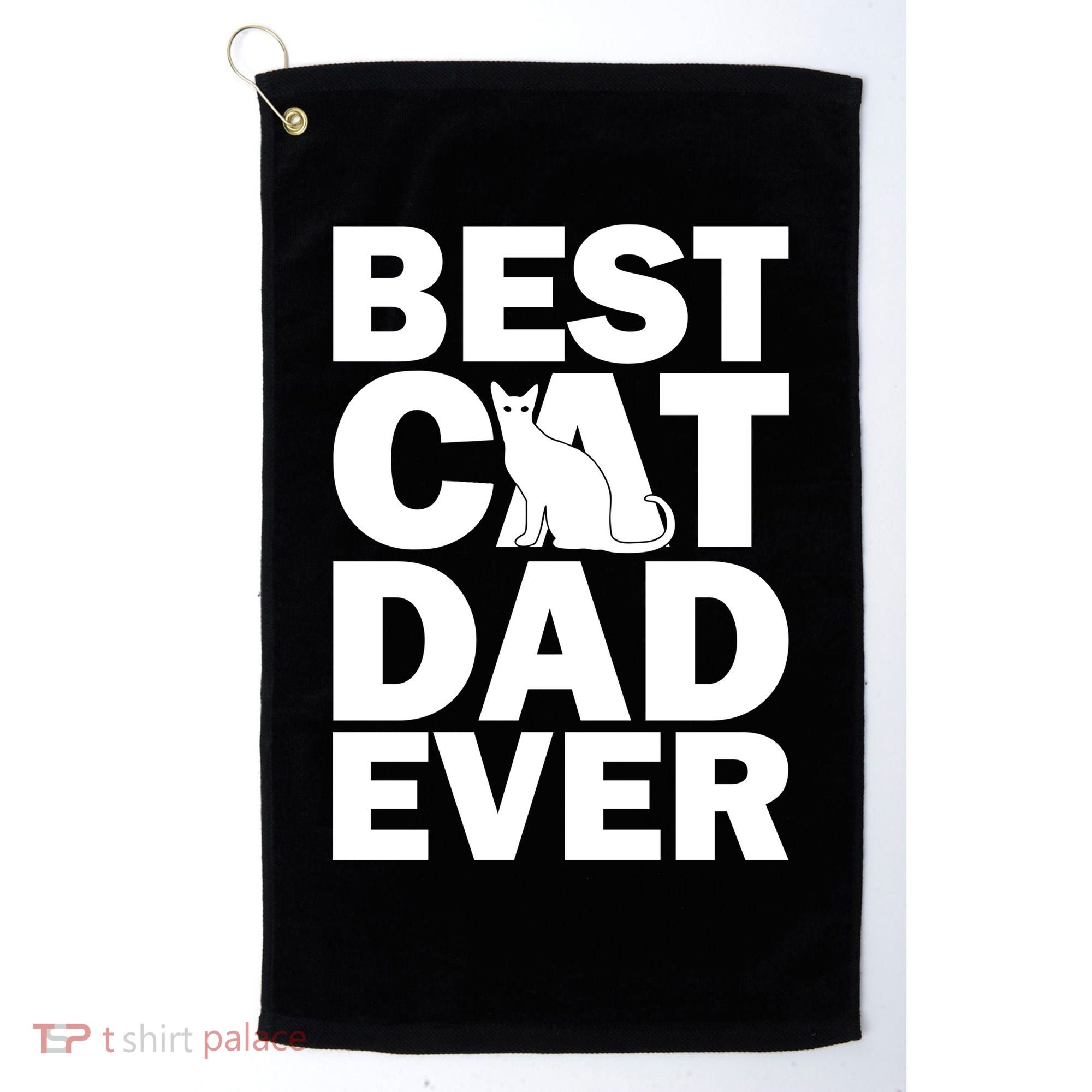 Best Cat Dad Ever Golf Towel