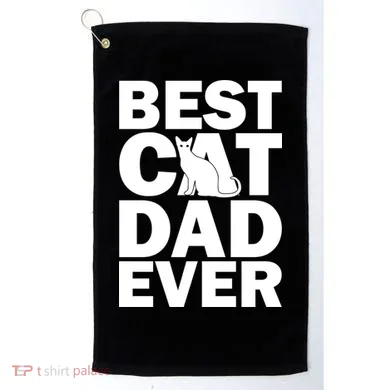 Best Cat Dad Ever Golf Towel