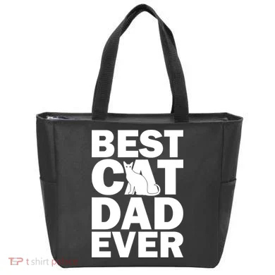 Best Cat Dad Ever Tote Bag