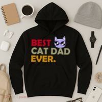 Best Cat Dad Ever Funny Cat Lover Hoodie thumb 3