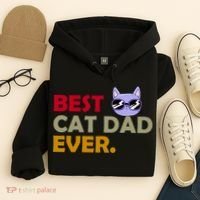 Best Cat Dad Ever Funny Cat Lover Hoodie thumb 4