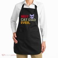 Best Cat Dad Ever Funny Cat Lover Apron thumb 2