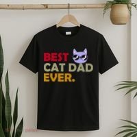 Best Cat Dad Ever Funny Cat Lover T-Shirt thumb 2