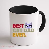 Best Cat Dad Ever Funny Cat Lover Coffee Mug thumb 1