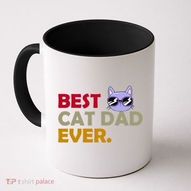 Best Cat Dad Ever Funny Cat Lover Coffee Mug