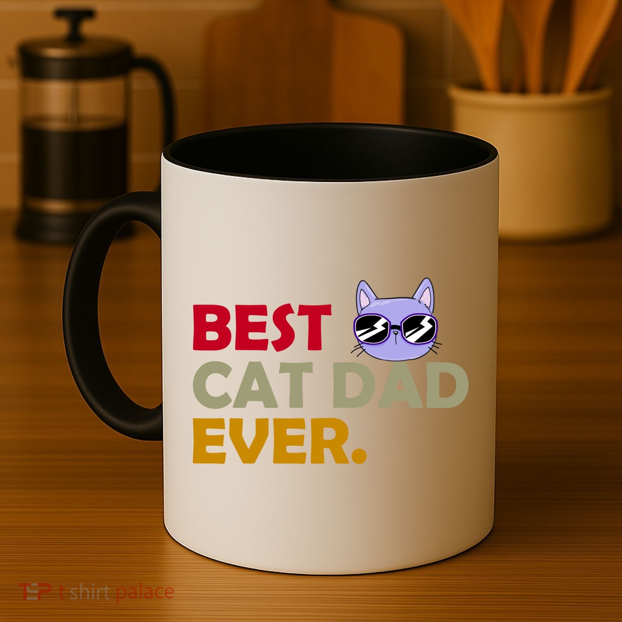 Best Cat Dad Ever Funny Cat Lover Coffee Mug